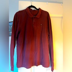 Means long sleeve polo